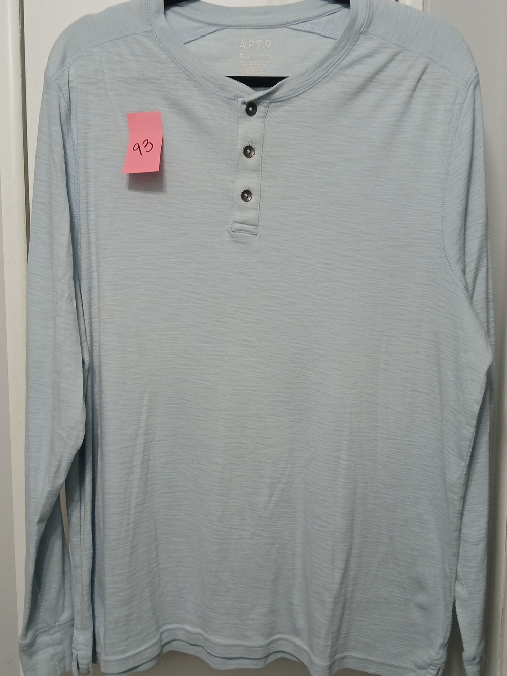 Apt. 9 Pale Blue Long-Sleeve Henley